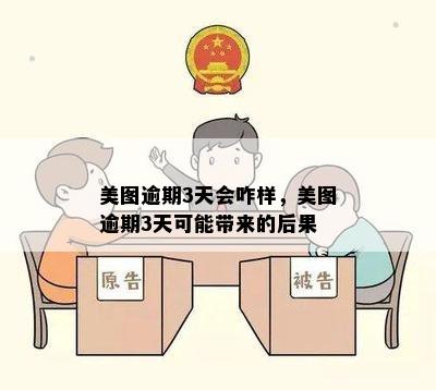 美图逾期3天会咋样，美图逾期3天可能带来的后果