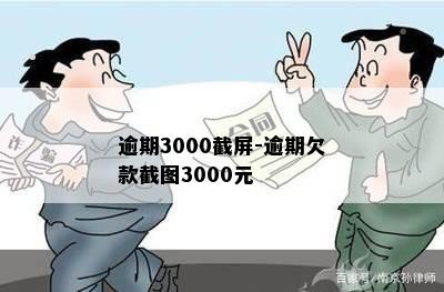 逾期3000截屏-逾期欠款截图3000元