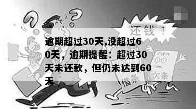 逾期超过30天,没超过60天，逾期提醒：超过30天未还款，但仍未达到60天