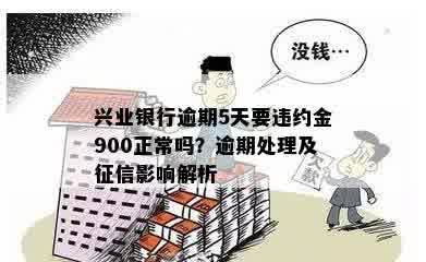 兴业银行逾期5天要违约金900正常吗？逾期处理及征信影响解析