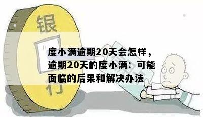 度小满逾期20天会怎样，逾期20天的度小满：可能面临的后果和解决办法