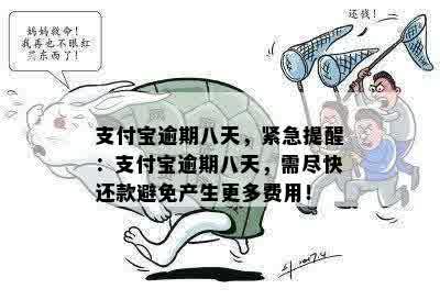 支付宝逾期八天，紧急提醒：支付宝逾期八天，需尽快还款避免产生更多费用！