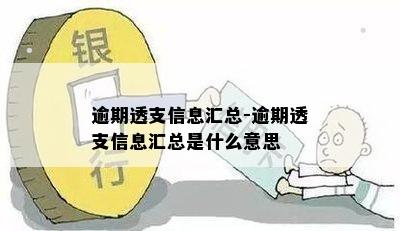 逾期透支信息汇总-逾期透支信息汇总是什么意思