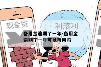 备用金逾期了一年-备用金逾期了一年可以再用吗