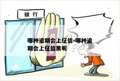 哪种逾期会上征信-哪种逾期会上征信黑呢