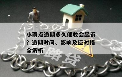 小雨点逾期多久催收会起诉？逾期时间、影响及应对措全解析