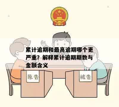 累计逾期和更高逾期哪个更严重？解释累计逾期期数与金额含义