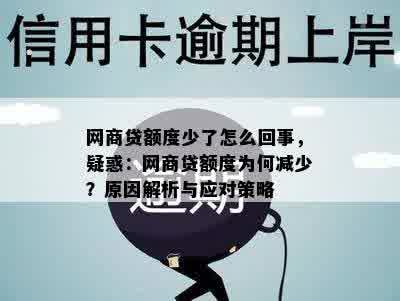 网商贷额度少了怎么回事，疑惑：网商贷额度为何减少？原因解析与应对策略