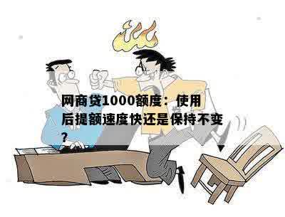 网商贷1000额度：使用后提额速度快还是保持不变？