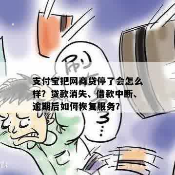 支付宝把网商贷停了会怎么样？贷款消失、借款中断、逾期后如何恢复服务？