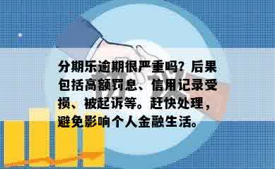 分期乐逾期很严重吗？后果包括高额罚息、信用记录受损、被起诉等。赶快处理，避免影响个人金融生活。