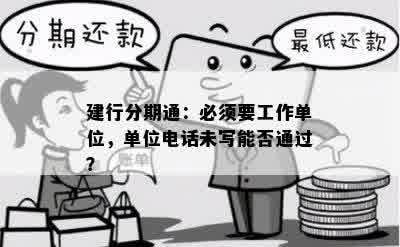 建行分期通：必须要工作单位，单位电话未写能否通过？