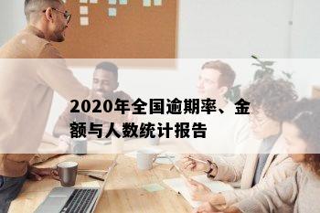 2020年全国逾期率、金额与人数统计报告