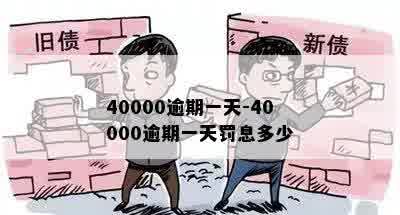 40000逾期一天-40000逾期一天罚息多少