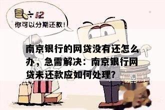 南京银行的网贷没有还怎么办，急需解决：南京银行网贷未还款应如何处理？