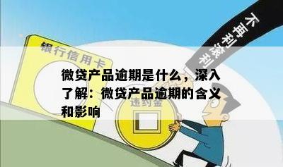 微贷产品逾期是什么，深入了解：微贷产品逾期的含义和影响