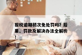 报税逾期初次免处罚吗？后果、罚款及解决办法全解析！