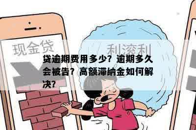 贷逾期费用多少？逾期多久会被告？高额滞纳金如何解决？