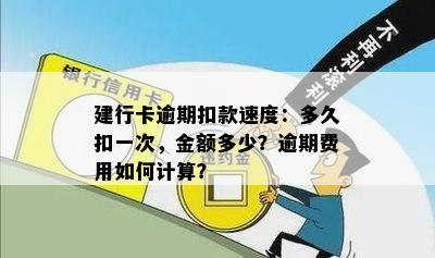 建行卡逾期扣款速度：多久扣一次，金额多少？逾期费用如何计算？