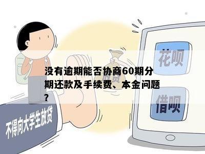 没有逾期能否协商60期分期还款及手续费、本金问题？