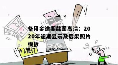 备用金逾期截图高清：2020年逾期显示及后果照片模板