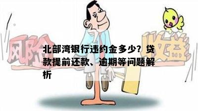 北部湾银行违约金多少？贷款提前还款、逾期等问题解析