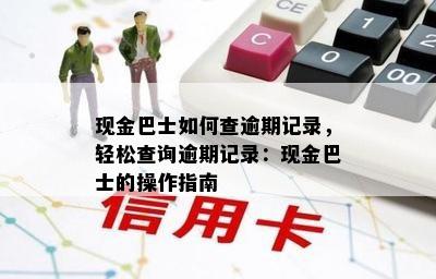 现金巴士如何查逾期记录，轻松查询逾期记录：现金巴士的操作指南