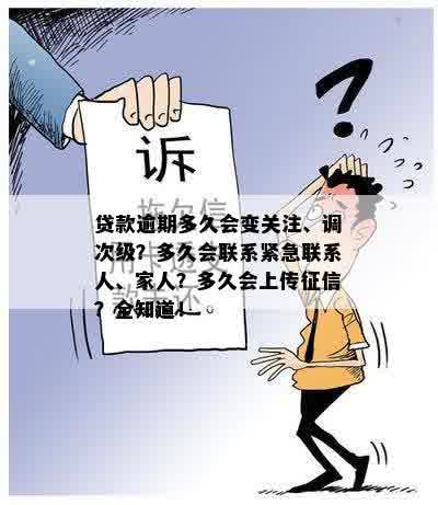 贷款逾期多久会变关注、调次级？多久会联系紧急联系人、家人？多久会上传征信？全知道！