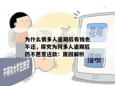 为什么很多人逾期后有钱也不还，探究为何多人逾期后仍不愿意还款：原因解析