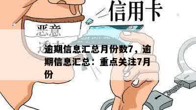 逾期信息汇总月份数7，逾期信息汇总：重点关注7月份