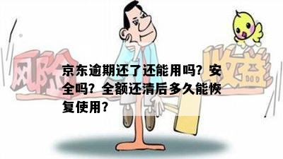 京东逾期还了还能用吗？安全吗？全额还清后多久能恢复使用？