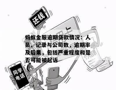 蚂蚁金服逾期贷款情况：人员、记录与公司数，逾期率及后果，包括严重程度和是否可能被起诉