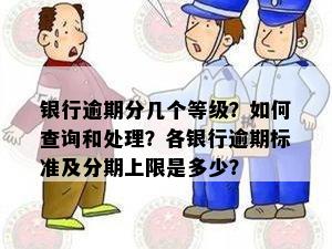 银行逾期分几个等级？如何查询和处理？各银行逾期标准及分期上限是多少？