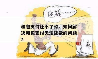 和包支付还不了款，如何解决和包支付无法还款的问题？