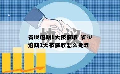 省呗逾期1天被催收-省呗逾期1天被催收怎么处理