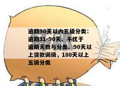 逾期90天以内五级分类：逾期31-90天、不优于逾期天数与分类、90天以上贷款调级，180天以上五级分类