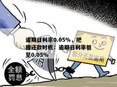 逾期日利率0.05%，把握还款时机：逾期日利率低至0.05%