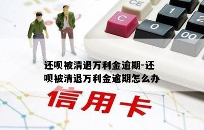 还呗被清退万利金逾期-还呗被清退万利金逾期怎么办