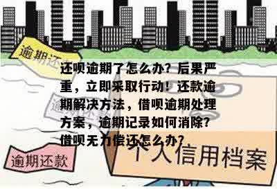 还呗逾期了怎么办？后果严重，立即采取行动！还款逾期解决方法，借呗逾期处理方案，逾期记录如何消除？借呗无力偿还怎么办？