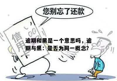 逾期和黑是一个意思吗，逾期与黑：是否为同一概念？