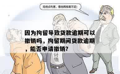 因为拘留导致贷款逾期可以撤销吗，拘留期间贷款逾期，能否申请撤销？