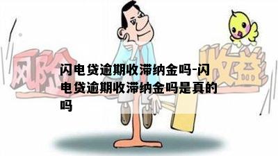 闪电贷逾期收滞纳金吗-闪电贷逾期收滞纳金吗是真的吗