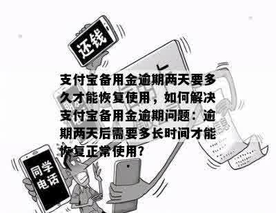 支付宝备用金逾期两天要多久才能恢复使用，如何解决支付宝备用金逾期问题：逾期两天后需要多长时间才能恢复正常使用？