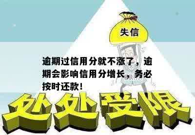 逾期过信用分就不涨了，逾期会影响信用分增长，务必按时还款！