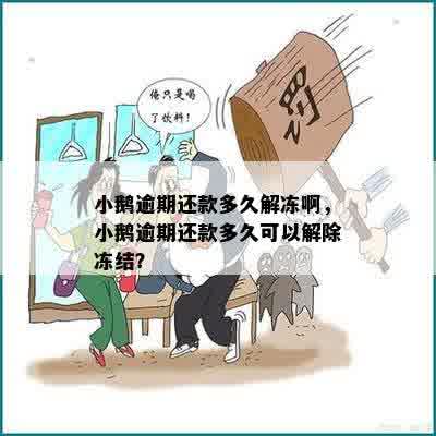 小鹅逾期还款多久解冻啊，小鹅逾期还款多久可以解除冻结？