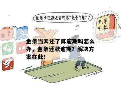 金条当天还了算逾期吗怎么办，金条还款逾期？解决方案在此！