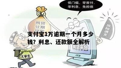 支付宝1万逾期一个月多少钱？利息、还款额全解析