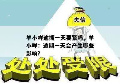 羊小咩逾期一天要紧吗，羊小咩：逾期一天会产生哪些影响？