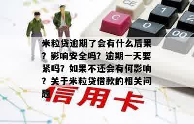 米粒贷逾期了会有什么后果？影响安全吗？逾期一天要紧吗？如果不还会有何影响？关于米粒贷借款的相关问题