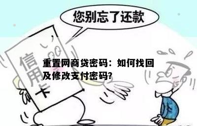 重置网商贷密码：如何找回及修改支付密码？